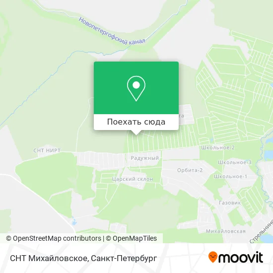 Карта СНТ Михайловское