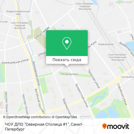 Карта ЧОУ ДПО "Северная Столица #1"