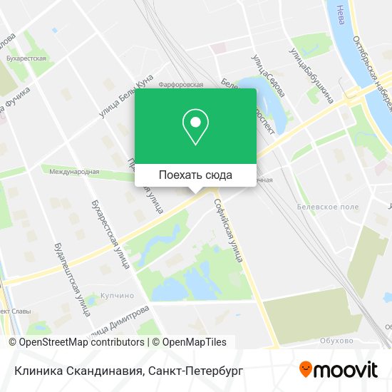 Карта Клиника Скандинавия