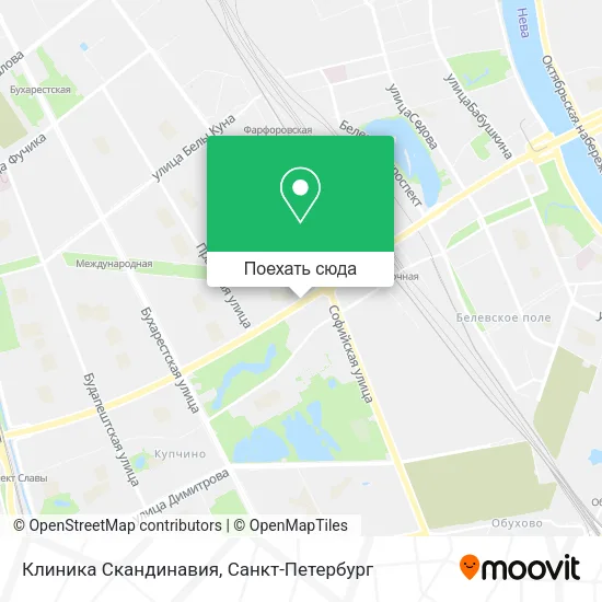 Карта Клиника Скандинавия