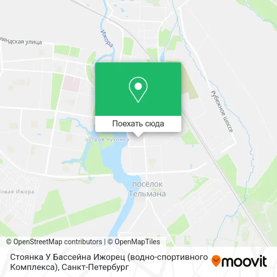 Карта Стоянка У Бассейна Ижорец (водно-спортивного Комплекса)
