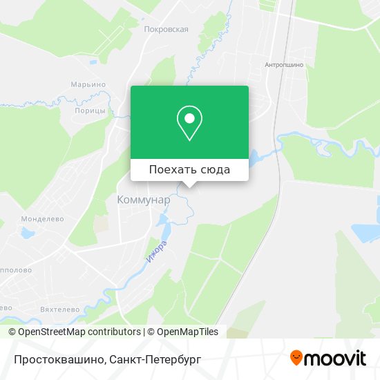 Карта Простоквашино