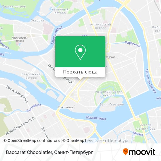 Карта Baccarat Chocolatier