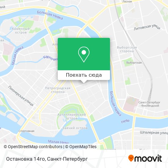 Карта Остановка 14го
