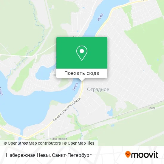 Карта Набережная Невы
