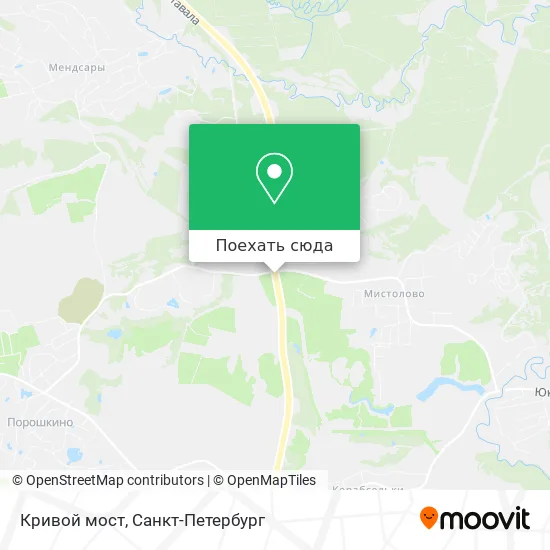 Карта Кривой мост