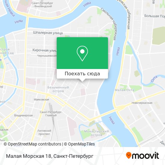 Карта Малая Морская 18