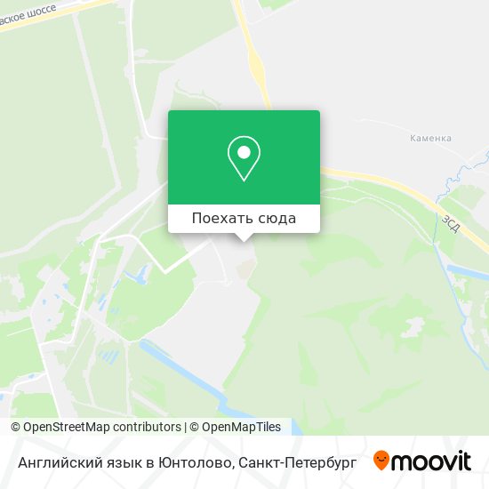 Карта Английский язык в Юнтолово