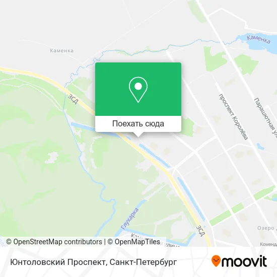 Карта Юнтоловский Проспект