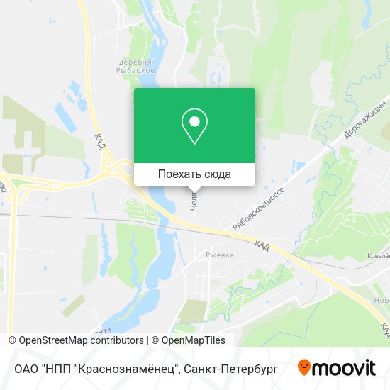 Карта ОАО "НПП "Краснознамёнец"