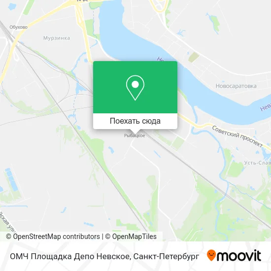 Карта ОМЧ Площадка Депо Невское