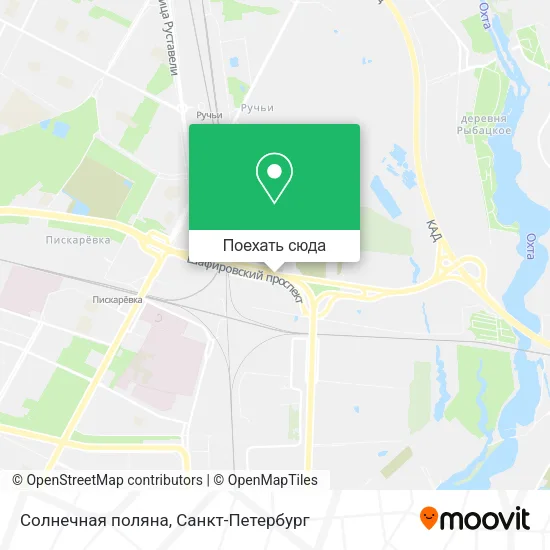 Карта Солнечная поляна