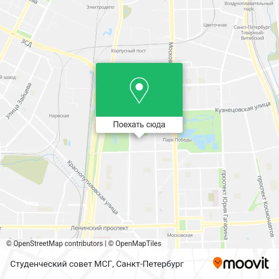 Карта Студенческий совет МСГ