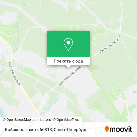 Карта Войсковая часть 66813
