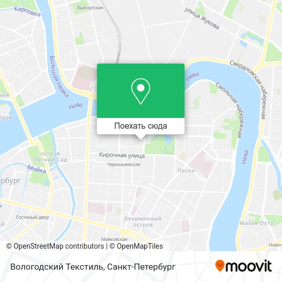 Карта Вологодский Текстиль