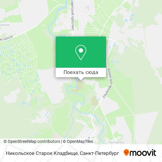 Карта Никольское Старое Кладбище