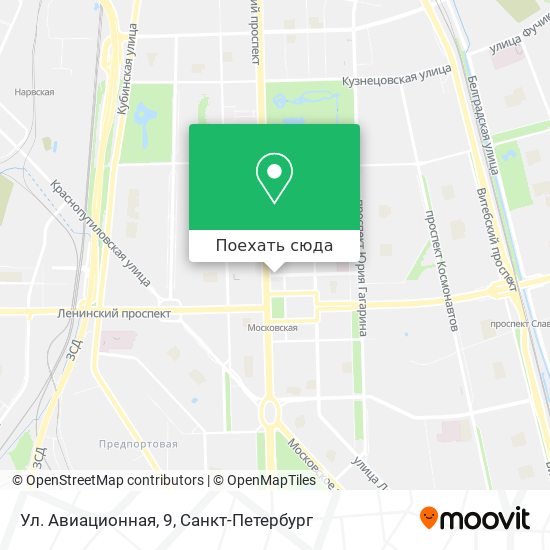 Карта Ул. Авиационная, 9
