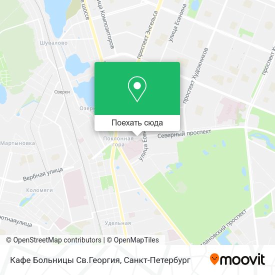 Карта Кафе Больницы Св.Георгия
