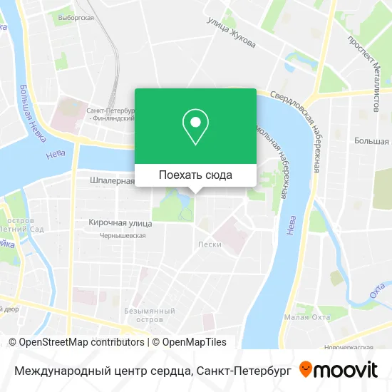 Карта Международный центр сердца