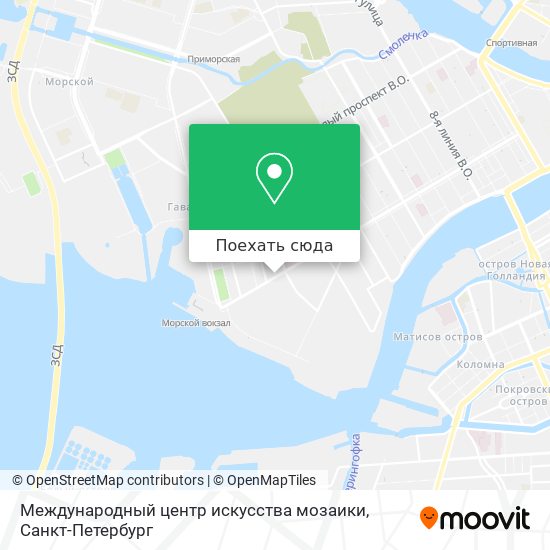 Карта Международный центр искусства мозаики