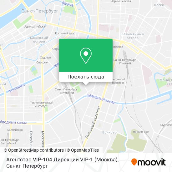 Карта Агентство VIP-104 Дирекции VIP-1 (Москва)