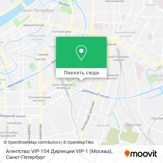 Карта Агентство VIP-104 Дирекции VIP-1 (Москва)
