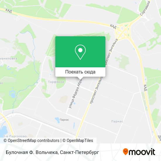Карта Булочная Ф. Вольчека