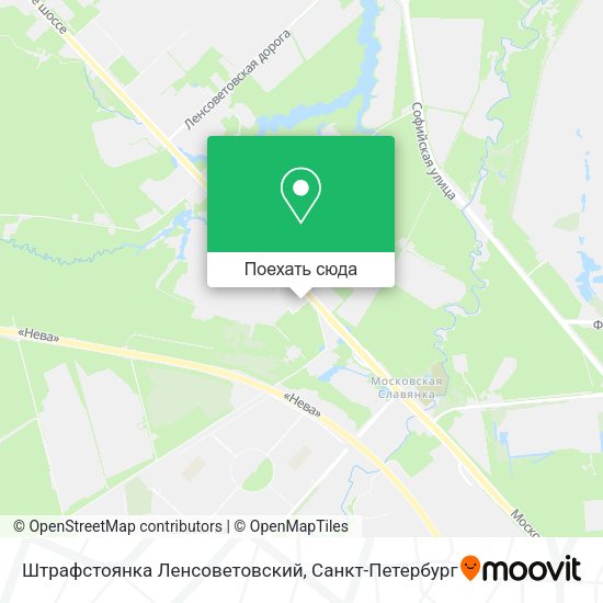 Карта Штрафстоянка Ленсоветовский