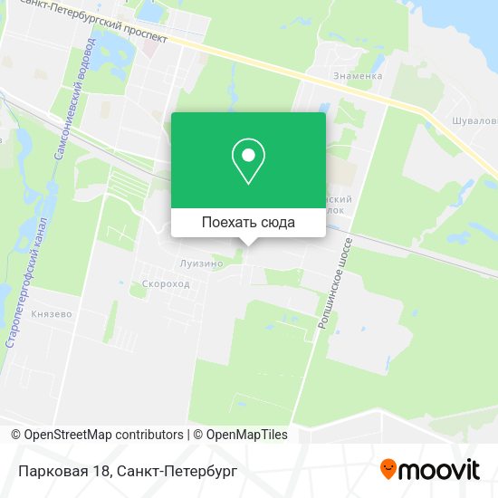 Карта Парковая 18