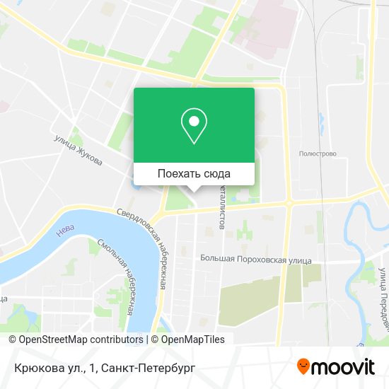 Карта Крюкова ул., 1