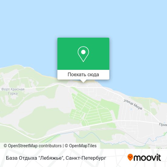 Карта База Отдыха "Лебяжье"