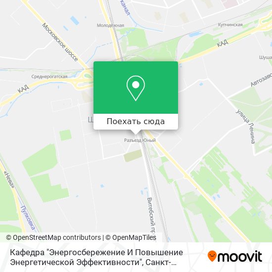 Карта Кафедра "Энергосбережение И Повышение Энергетической Эффективности"