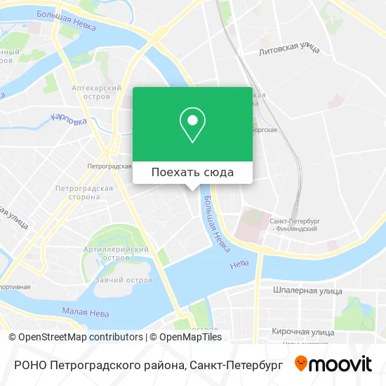 Карта РОНО Петроградского района