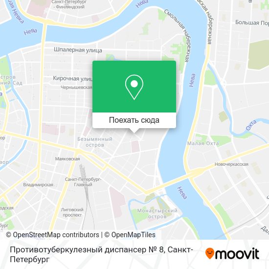 Карта Противотуберкулезный диспансер № 8