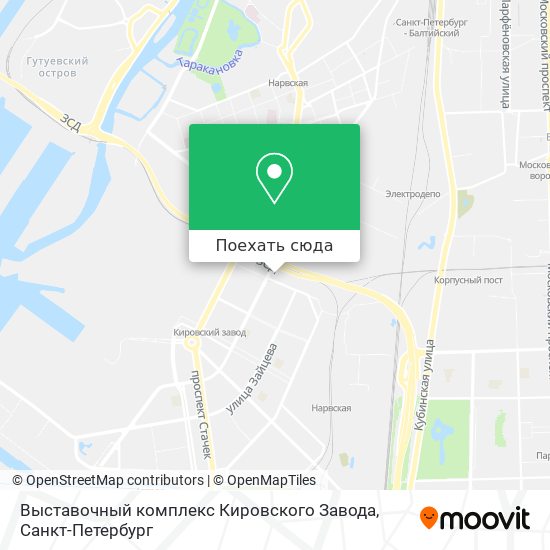 Карта Выставочный комплекс Кировского Завода