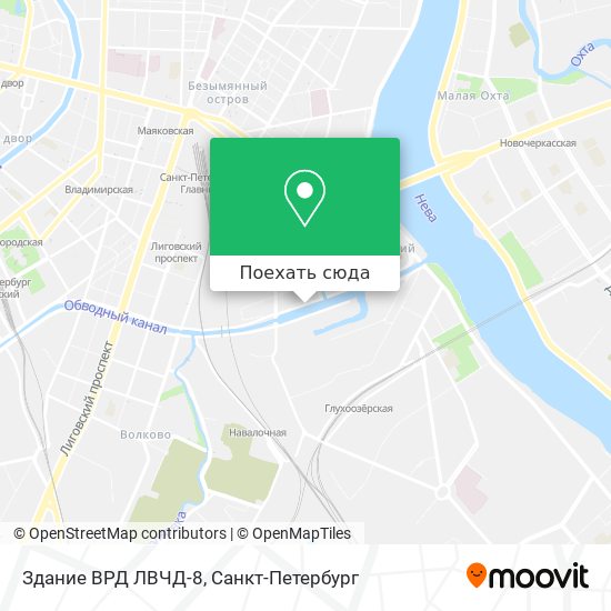 Карта Здание ВРД ЛВЧД-8