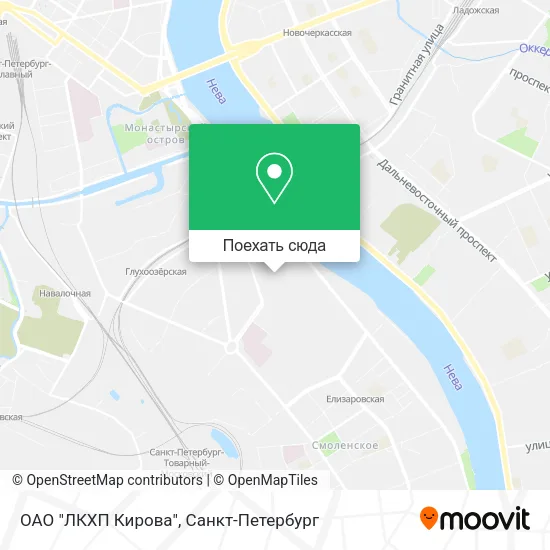 Карта ОАО "ЛКХП Кирова"