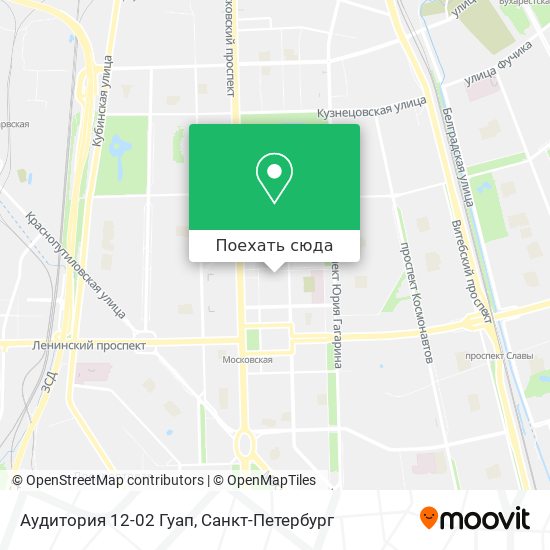 Карта Аудитория 12-02 Гуап