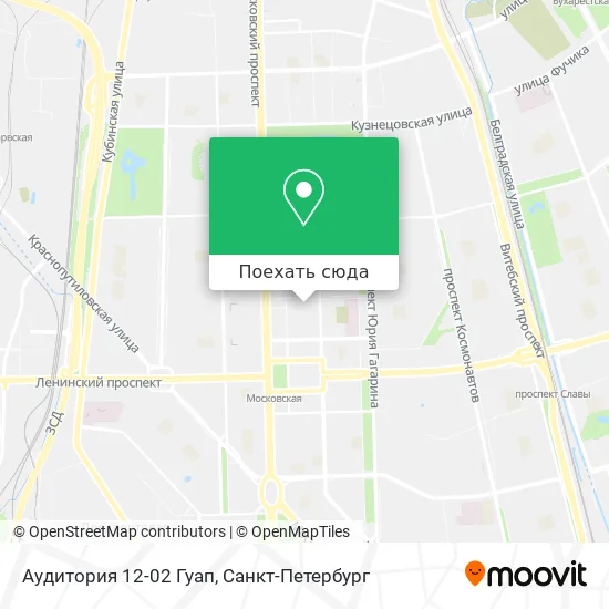 Карта Аудитория 12-02 Гуап