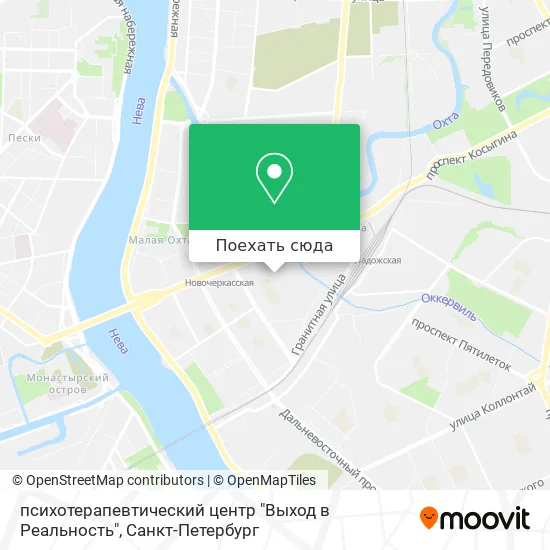 Карта психотерапевтический центр "Выход в Реальность"