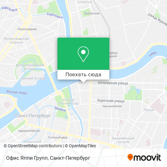Карта Офис Яппи Групп