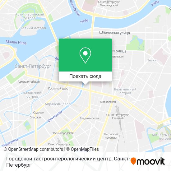 Карта Городской гастроэнтерологический центр