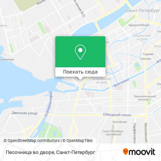 Карта Песочница во дворе