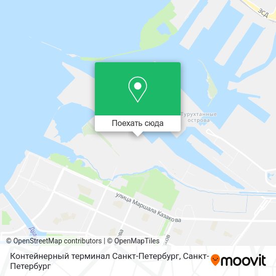 Карта Контейнерный терминал Санкт-Петербург