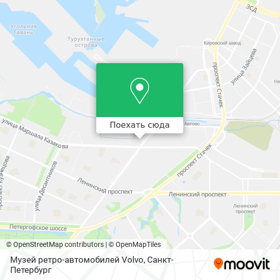 Карта Музей ретро-автомобилей Volvo