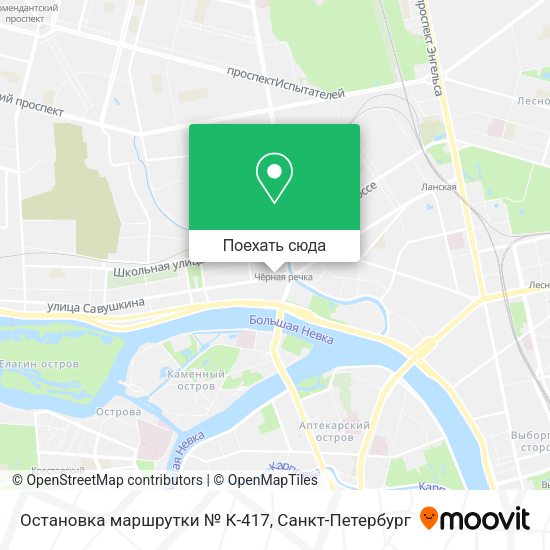 Карта Остановка маршрутки № К-417