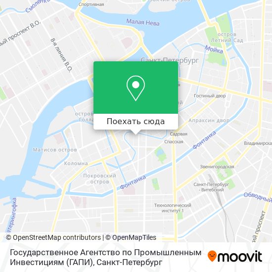 Карта Государственное Агентство по Промышленным  Инвестициям (ГАПИ)