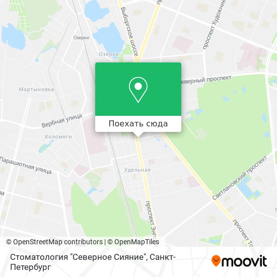 Карта Стоматология "Северное Сияние"