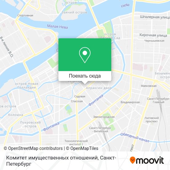 Карта Комитет имущественных отношений