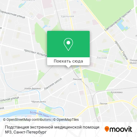 Карта Подстанция экстренной медицинской помощи №3